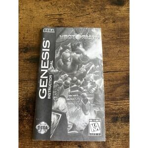 Vectorman - Sega Genesis Authentic Instruction Manual Booklet Only
